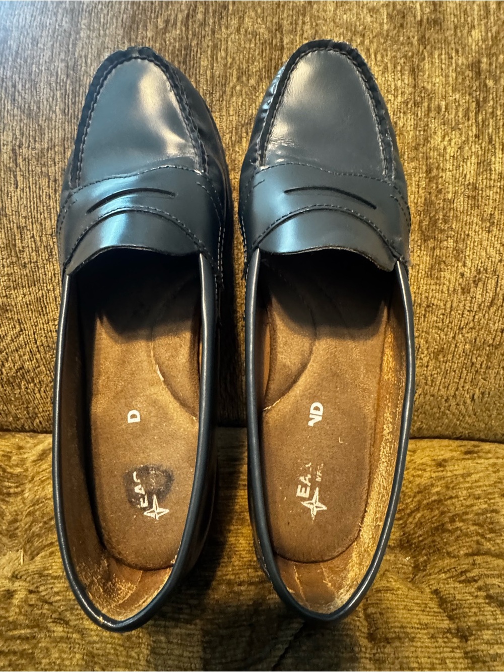 Eastland Navy Leather Penny Loafers